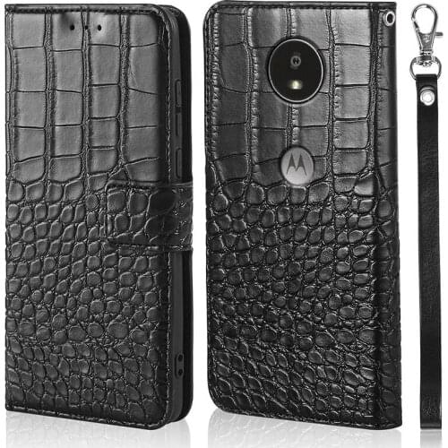 Leather Magnetic Case For Motorola MOTO G5S Flip Wallet Card Holder Cover for Motorola MOTO G5S Crocodile skin Case