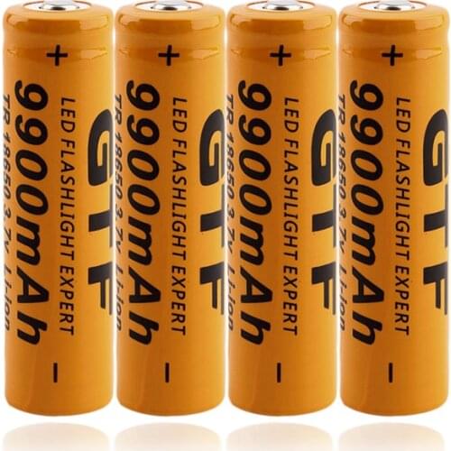 18650 battery 3.7V 9900mAh Rechargeable Liion Battery for Led Flashlight Torch Battery Universal 18650 16340 14500 Charger EU/US