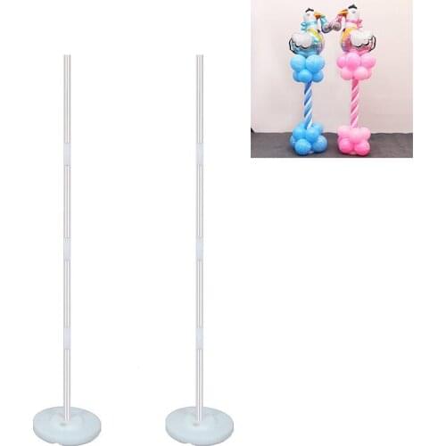 2pcs Balloon Column Stand Kits Arch Stand with Frame Base and Pole for Wedding Birthday Party Decoration Supplier
