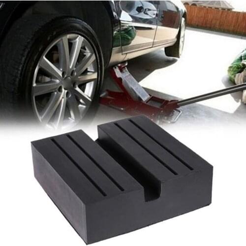 Car Lift Jack Stand Rubber Pads Square Universal Slotted Frame Rail Floor Jack Guard Adapter Pad Automobiles Vehicle Repair Kit
