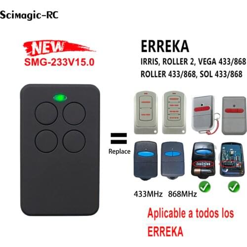 Garage Remote Control ERREKA IRIS 2 ERREKA IRIS 4 Command Garage Duplicator Luna 2/3 Erreka Reson 1/2 Gate Door Opener Clone