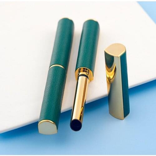 30/50pcs Wholesale Direct Filling Empty Lipstick Tube Long Green Gold Lip Balm Container Top Grade Lipstick Sub Package Shell