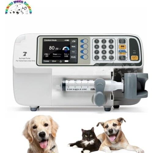 3.5 Inch TFT Color LCD Dog Cat Veterinary Syringe Infusion Pump Vet Equipment