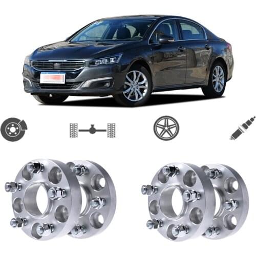 Teeze 4pcs 5X108 65.1CB 25mm Thick Hubcenteric Wheel Spacer Adapters For Peugeot 508/407/607