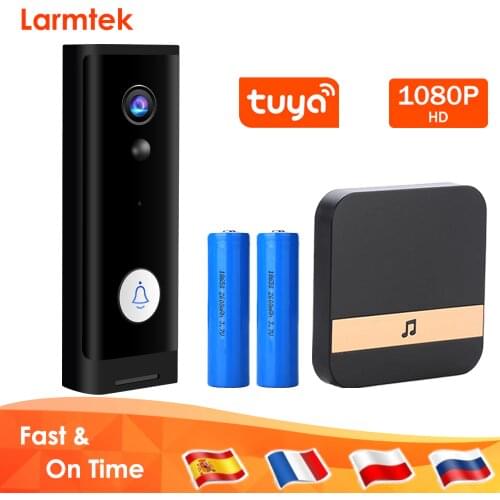 Tuya 1080P HD Smart Doorbell Camera WiFi Wireless Video Intercome Security Camera Outdoor For Remote Monitoring IR Night Vision