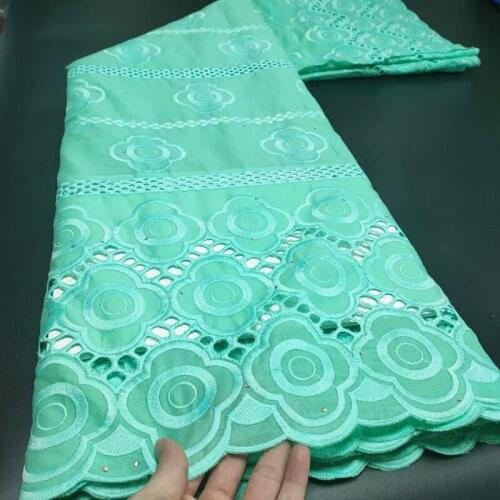 Party Q 2021 Latest High Quality African Nigerian Cotton Tulle Lace Fabric Wedding For Prom Dress Swiss Damask 2.5Yards ML312