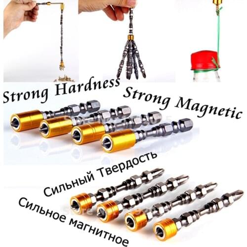1Pcs PH2 1/4" Hardness Magnetic 65MM 110MM Cross Head Screwdriver Bit Double Head Electric Screwdriver Set Phillips Screw Driver