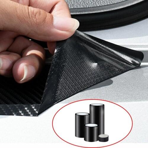 5D Carbon Fiber Car Sticker Door Edge Protector Film Trunk Door Sill Full Body Sticker For Honda Lada KIA Hyundai Lifan Toyota