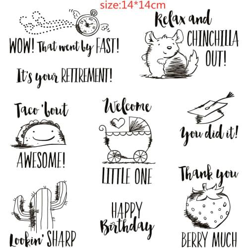 Accessory pattern Transparent Silicone Rubber Stamp and metal die Sheet Cling Scrapbooking DIY Cute Pattern Photo Album Stamp