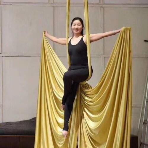 Yoga Fitness Accessories Aerial Silk Yoga Swing For Home Outdoor Yoga Hammock Set Aerial Yoga Hammock Acrobatic Dance