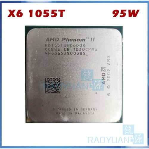 AMD Phenom X6 1055T X6-1055T 2.8GHz Six-Core CPU Processor HDT55TWFK6DGR 95W Socket AM3 938pin