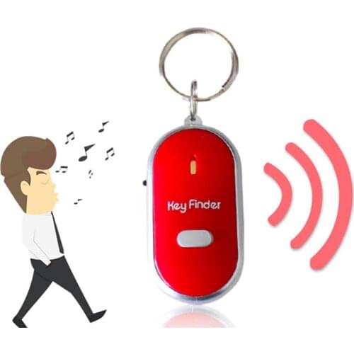 Anti-Lost Alarm Key Finder Locator Keychain Whistle Sound With LED Light Torch Remote Sound Control Lost Key Finder 506#2