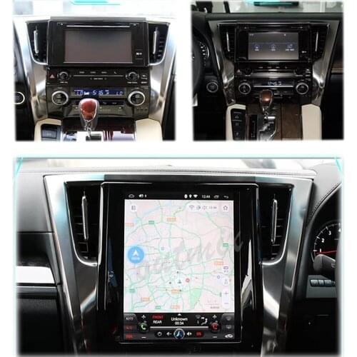 PX6 vertical screen Tesla style Android 9.0 4+64GB Car multimedia player For Alphard 2016-2020 car radio stereo GPS Navigation