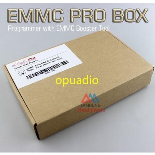 Free shipping Opuradio Full set Original EMMC Pro box device programmer with EMMC Booster Tool cable all in one + retail box
