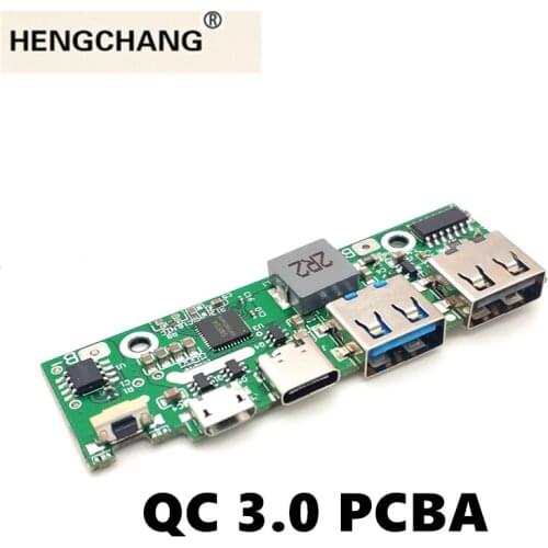 Quick Charge 3.0 Power Bank Part PD3.0 Li Ion Battery Pcba Supply Circuit Board PCB 5v2a 9v2a 12v1.5a Booster Module USB