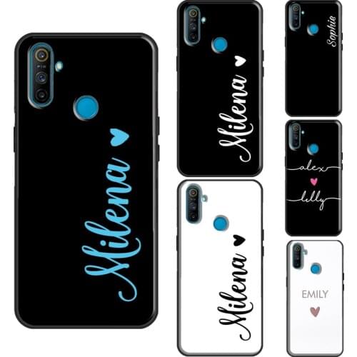 CUSTOM HANDWRITTEN NAMES WEDDING Case For OPPO Reno4 Pro A9 For OnePlus 8 Pro Nord 7T For Realme C3 XT X7 X50 6 7 X2 Pro