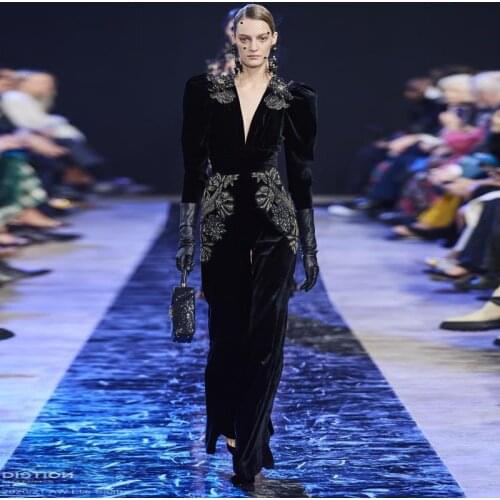 Rompers Fashion Fall Winter New WomenS Elegant Vintage Party Casual Embroidered V-Neck Trousers High Quality Velvet Jumpsuits