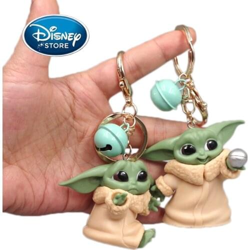 Disney Star Wars Glow Yoda Baby Action Figure Toys Yoda Master Figuras Doll Toy Keychain Backpack Pendant Gifts For Children