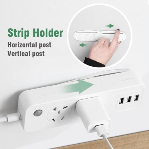 Home-free Socket TV Air Conditioning Remote Wall Mounted Disassemble Holder Plug-in Board Sticker Stands