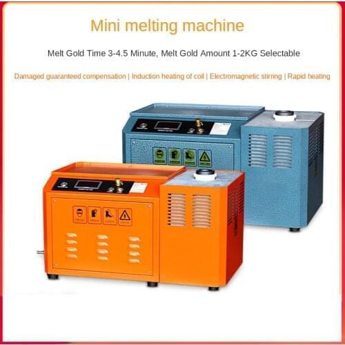 New Design Mini Induction Melting Furnace For 1-2kg Gold Sliver Melting