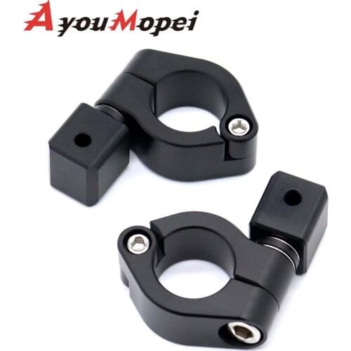 Headlight Aux Lights Bracket Fog Lamp Supporter for 25mm Bar Universal Motorcycle Front Head Light Accessories CNC Aluminum