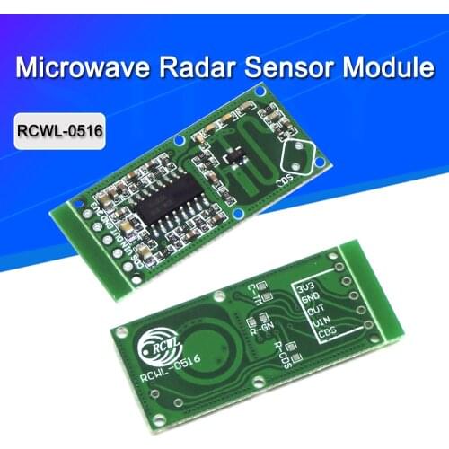 2PCS RCWL-0516 Microwave Radar Sensor Module Human body induction Switch Module Intelligent Sensor