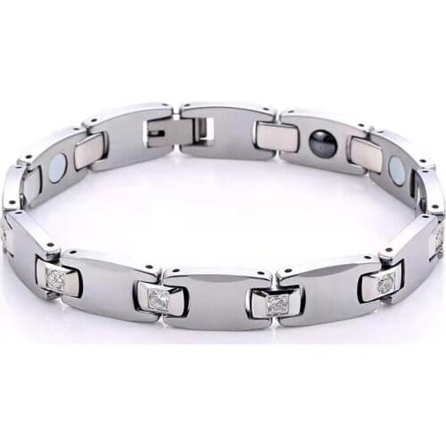 2021 Luxury Cubic Zirconia Tungsten Carbide Bracelet For Men and Women Fashion Party Anniversary Jewelry Mens Bracelets