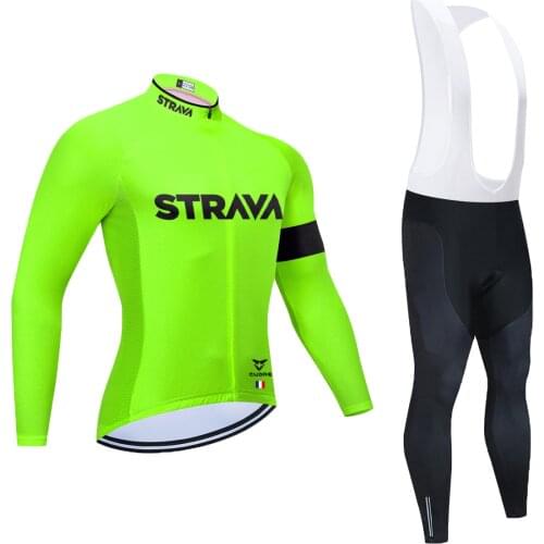 2021 Autumn Spring STAVRA Cycling Jerseys 20D Set MTB Uniform Bicycle Clothing Quick Dry Bike Clothes Mens Long Cycling Wear
