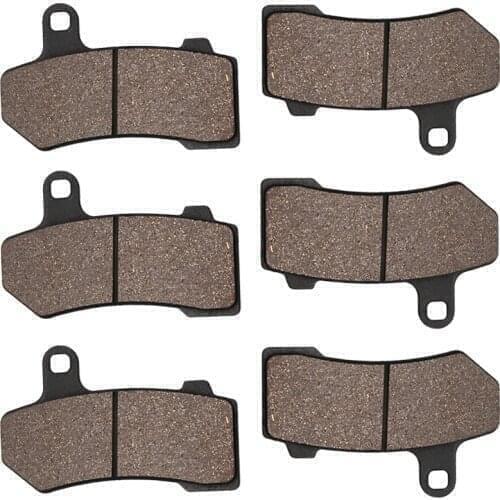 Motorcycle Front and Rear Brake Pads For Harley Davidson FLHTCUTG Tri Glide Ultra Classic Trike 09-14 V Rod 05-06 VRSCAW 07-11