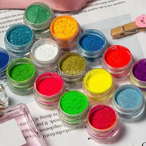 Dust Glitter Nail Powder Eye Shadow Decor Nail Glitter Powder Nail Art Pigment Dust DIY Design Decoration Manicure 6 Jars