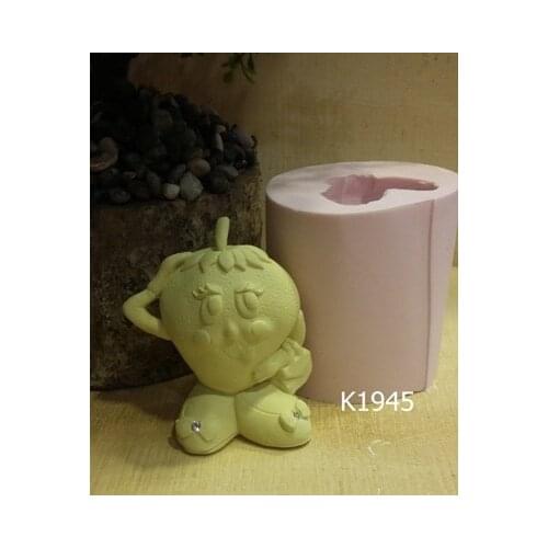 Strawberry candle silicone mold