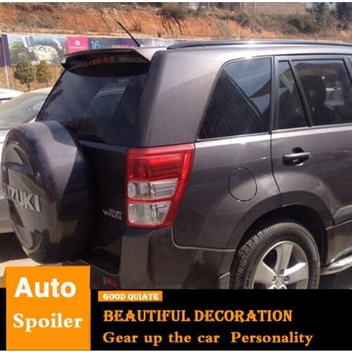 For Suzuki Vitara Spoiler 2007-2013 Sport ABS Material Car Rear Wing Primer Black Color Trunk Rear Spoiler 2008 2009 2010 2011