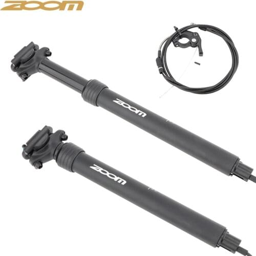 ZOOM telescopic tija mtb hydraulic lifting inner line 80mm stroke 27.2 28.6 30.8 31.6mm 33.9mm lifting seatpost Hot sale in 2021