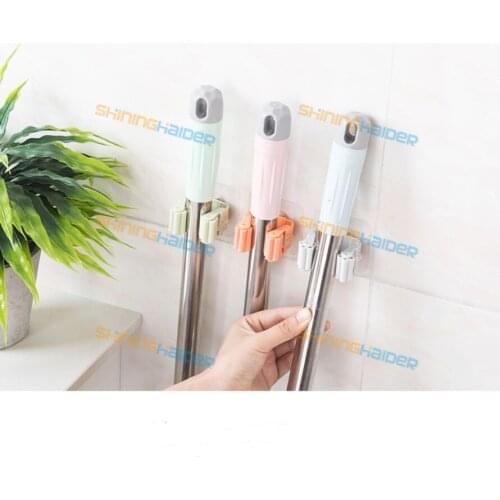 Punch-free, strong and seamless mop clips, no-stick mop holder, mop hook, mop clip hook