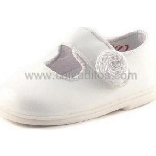 Girl shoes in patent leather White, of Cucada of Eli