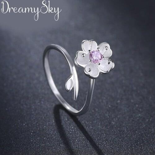 New Charming Crystal Flower Finger Ring for Women Vintage Boho Knuckle Party Rings Gothic Punk Jewelry Gifts for Girls 2020