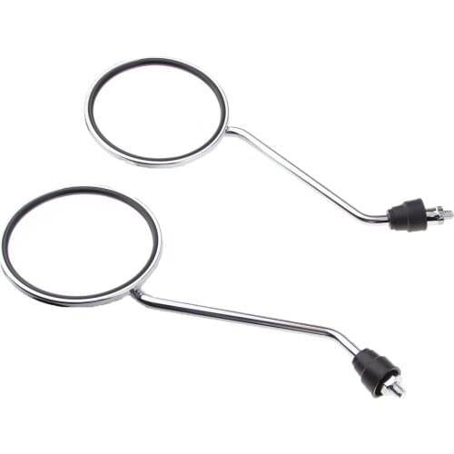 2Pcs 8mm Motorcycle Round Rearview Mirrors for Motorbike Dirt Bike Scooter