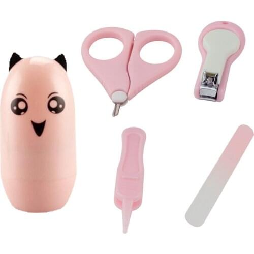 5 In 1 Nail Kit Newborn Infant Scissors Nail Clippers Anti-pinch Meat Nail Clippers Scissors Tweezers