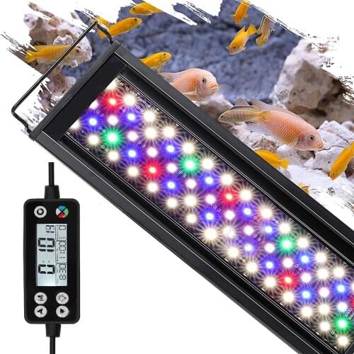 60/75/90CM 24/7 Lighting Aquarium LED Light Sunrise Daylight Moonlight Adjustable Timer Adjustable Brightness Fish Tank Light