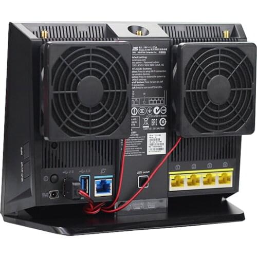 70mm DC 5V Cooling Fan Heat Radiator USB Power Ultra Silent Dissipate Temperature Control For RT-AC68U EX6200 AC15 AC68U cooler