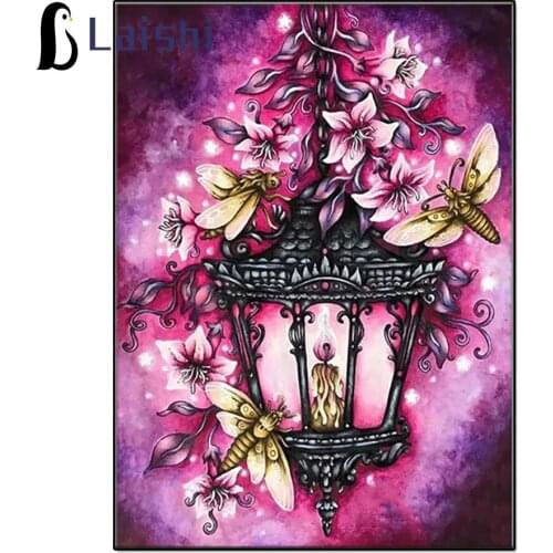 NEW Arrival 5D Diamond Painting Creativity Lantern Flower Fantasy Diamant Mosaic diamond Embroidery Needlework Cross Stitch Home