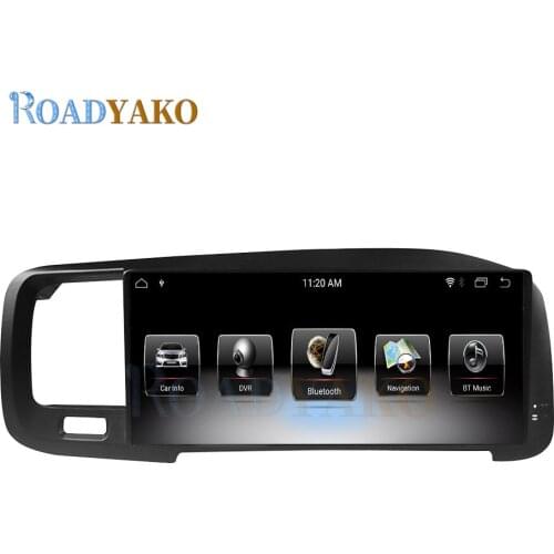Android 9.0 GPS Navigation For Volvo S60 V60 2011-2020 Car Multimedia Player 8.8 Inch Head Unit Tape Recorder PX6 6 Core 4G+64G