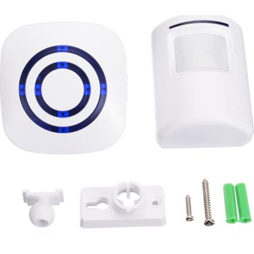 Wireless Doorbell PIR Store Shop Welcome Motion Sensor Infrared Detector Induction Alarm Door Bell Waterproof Doorbell