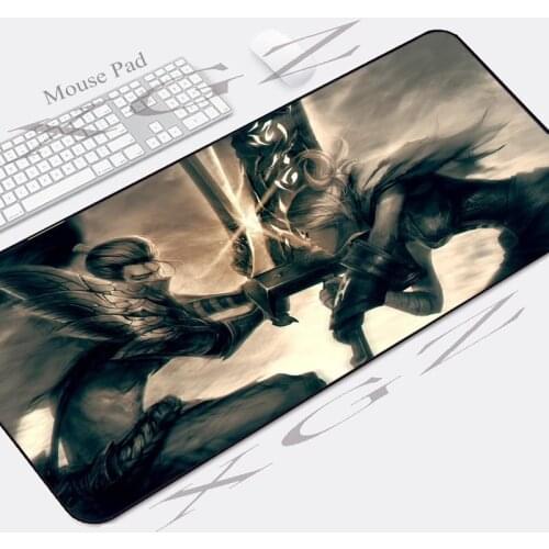XGZ Large Computer Table Mat Lock-Edge Anime Boy Girl Battle Custom Office Mouse Pad Rubber Non-slip Csgo Dota Gamer Xxl