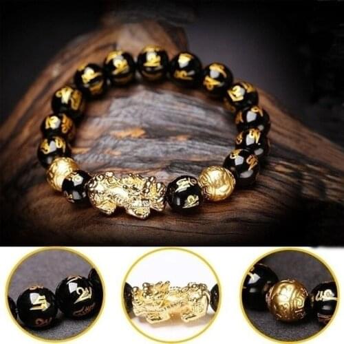 PIXIU Bracelet Bring Lucky Brave Wealth Feng Shui Bracelets Lucky Amulet Jewelry G2AF