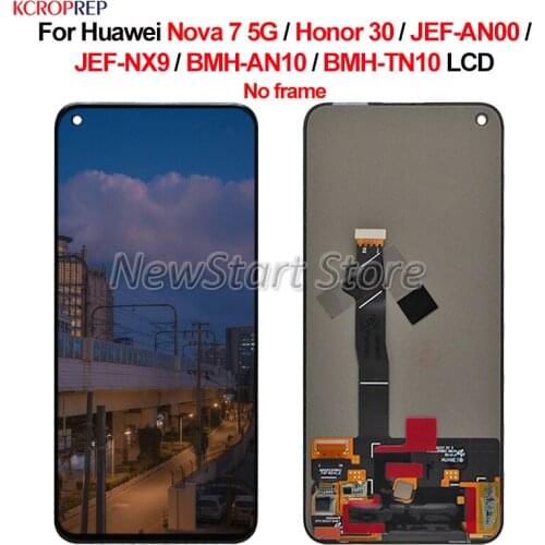 For Huawei Nova 7 5G JEF-AN00 JEF-NX9 lcd For Huawei Honor 30 BMH-AN10 BMH-TN10 LCD Display Touch Screen Digitizer Assembly