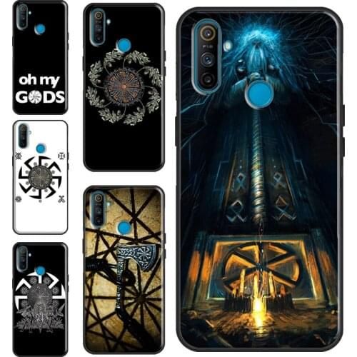 Slavic Viking Symbol Kolovrat For OnePlus 9 8 Pro 7 Nord 9R 8T Case Cover For Realme 8 Pro 7 6 Q3 C3 C11 C15 C21 GT Neo