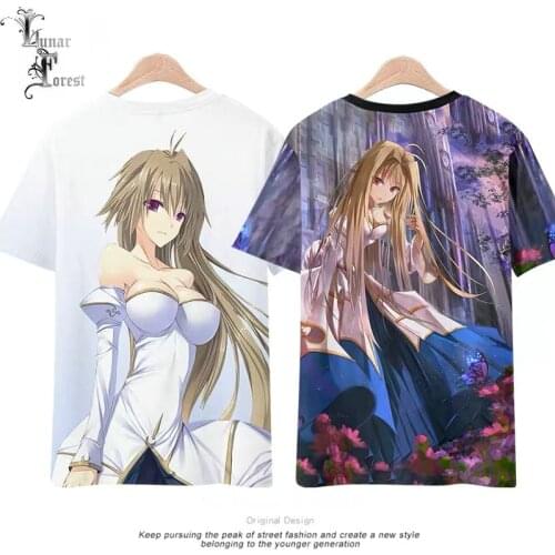 Shingetsutan Tsukihime 3D Printing T-shirt Summer Fashion Round Neck Short Sleeve Popular Japanese Anime Streetwear Plus Size