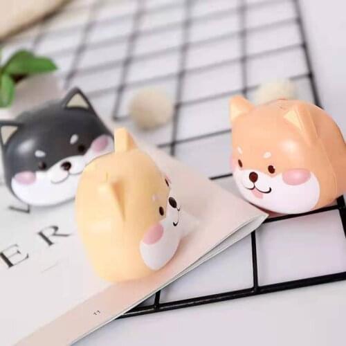 Travel Lenses Box Container Spectacle Case Cute Cartoon Shiba inu Contact Len Case Holder Hard Contact Lens Case Set With Mirror