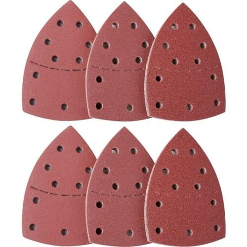 HLZS-60Pcs Sanding Plate, Mouse Sander For Psm 200 Aes, Psm 18 And All Vibration Multi-Tools, 10 Pieces Each 40/60/80/120/180/24